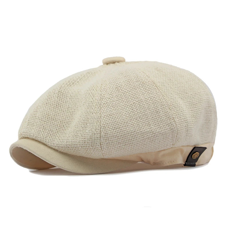 men-women-linen-summer-vintage-retro-newsie-cabbie-hat