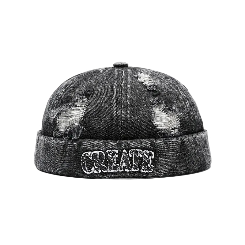 brimless-hat-worn-scratched-unisex-retro-adjustable