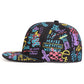 men-women-colorful-urban-flat-brim-hat