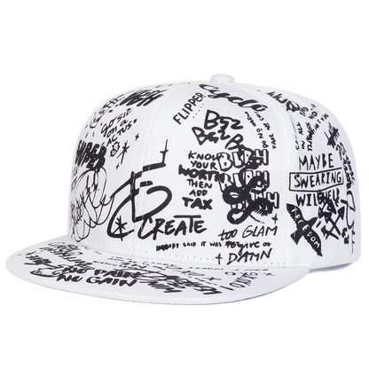 men-women-colorful-urban-flat-brim-hat