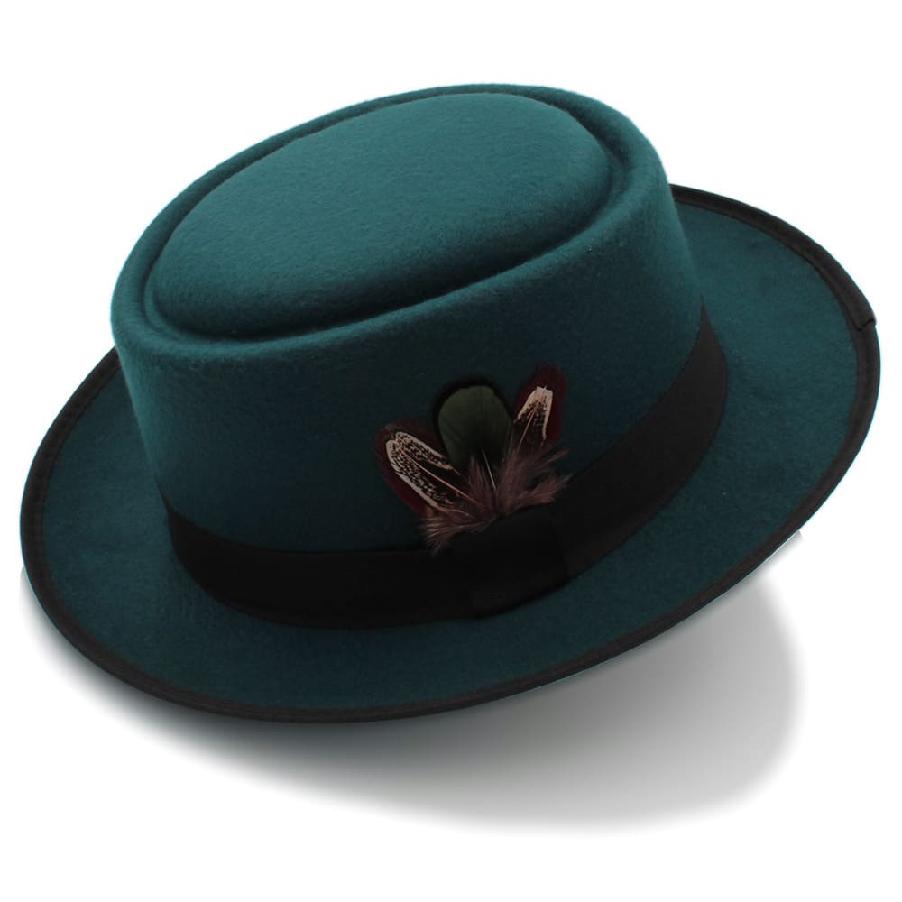 Crosby Feathers Wool Porkpie Hat