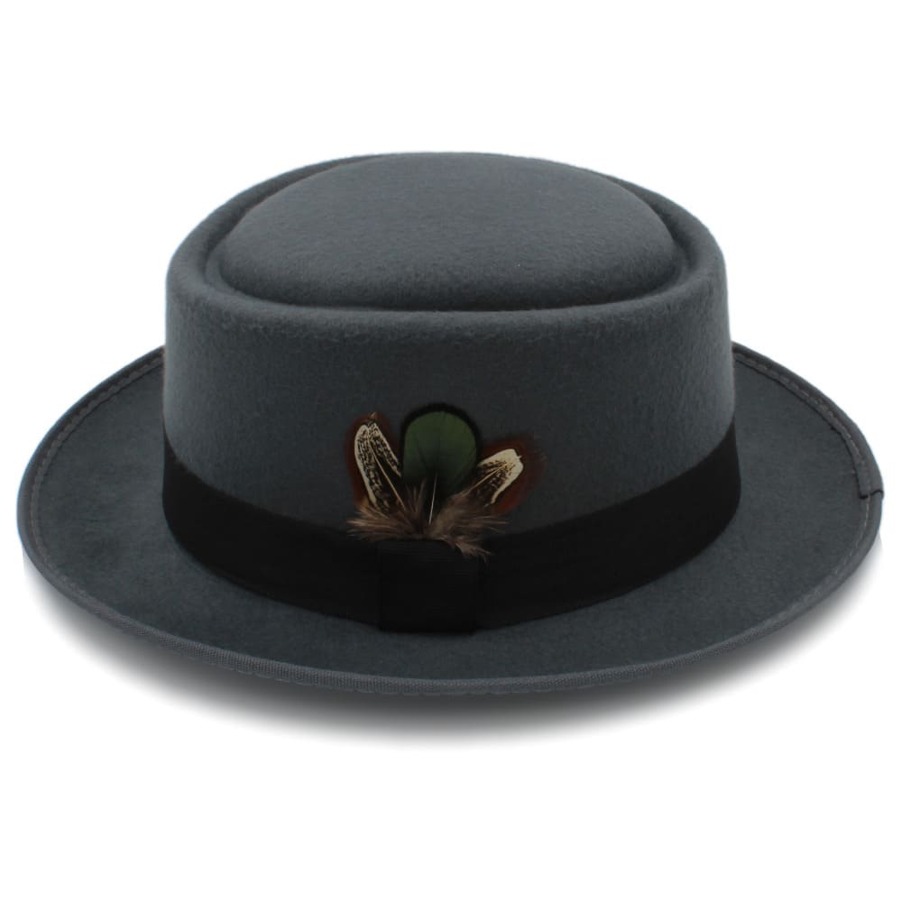 Crosby Feathers Wool Porkpie Hat