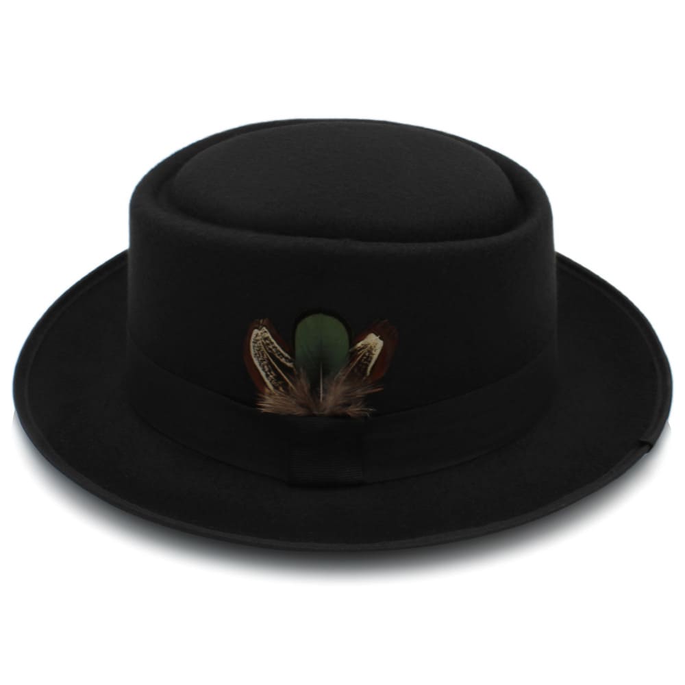 Crosby Feathers Wool Porkpie Hat