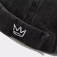 Crown Embroidered Cotton Docker Cap