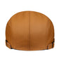 Dallas Camel Genuine Leather Flat Cap