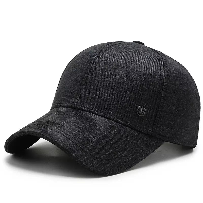 Dark Plaid Baseball Cap