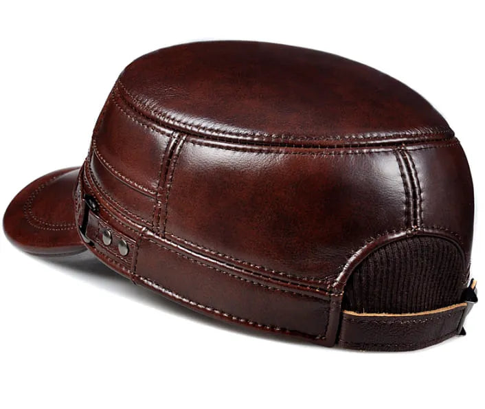 military-hat-pure-authentic-leather