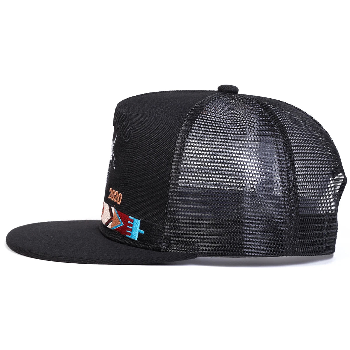 men-women-flat-bill-mesh-western-bullskull-baseball-hat
