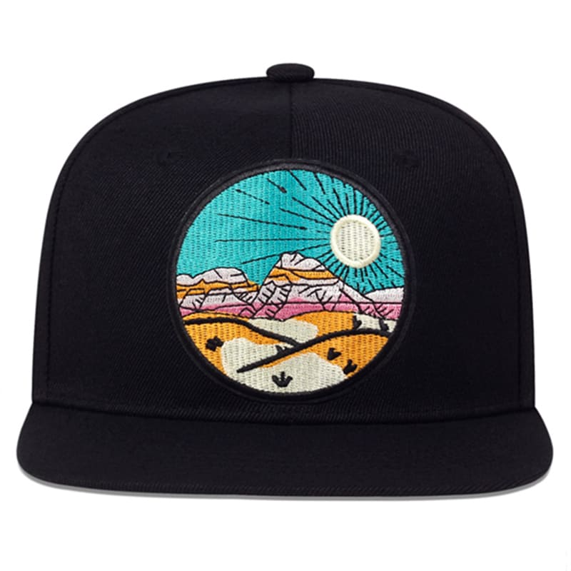 Desert Black Snapback Cap