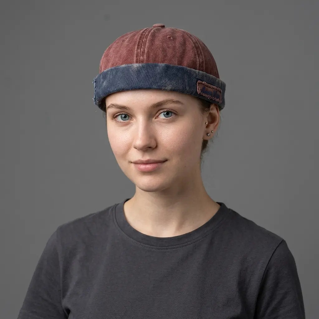 brimless-hat-retro-vintage-worn-unisex-adjustable