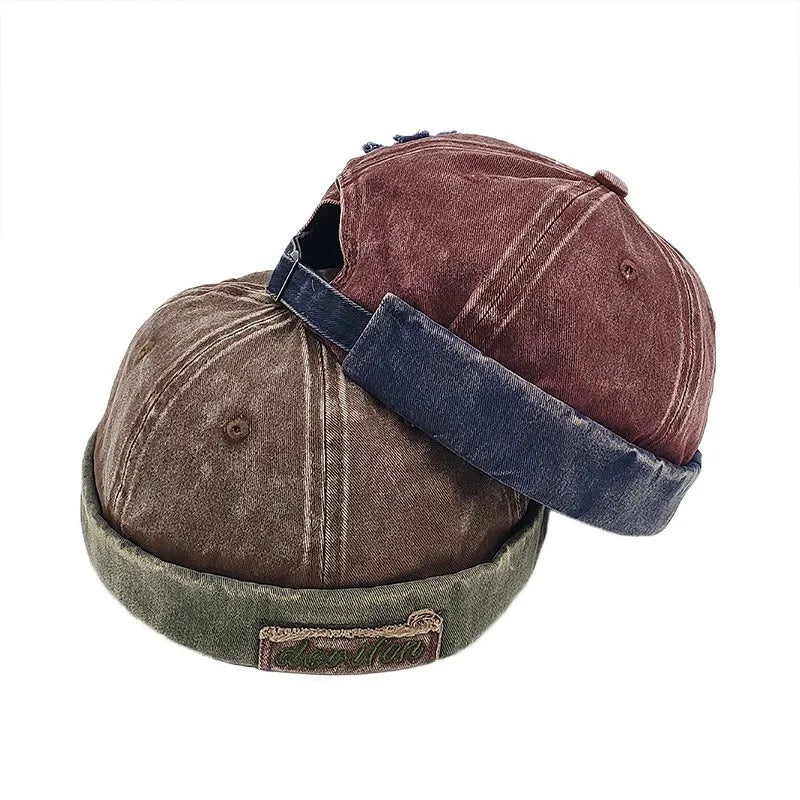 brimless-hat-retro-vintage-worn-unisex-adjustable