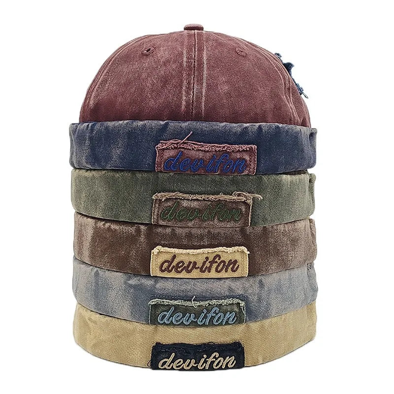 brimless-hat-retro-vintage-worn-unisex-adjustable