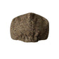 Durham Brown Dots Wool Flat Cap