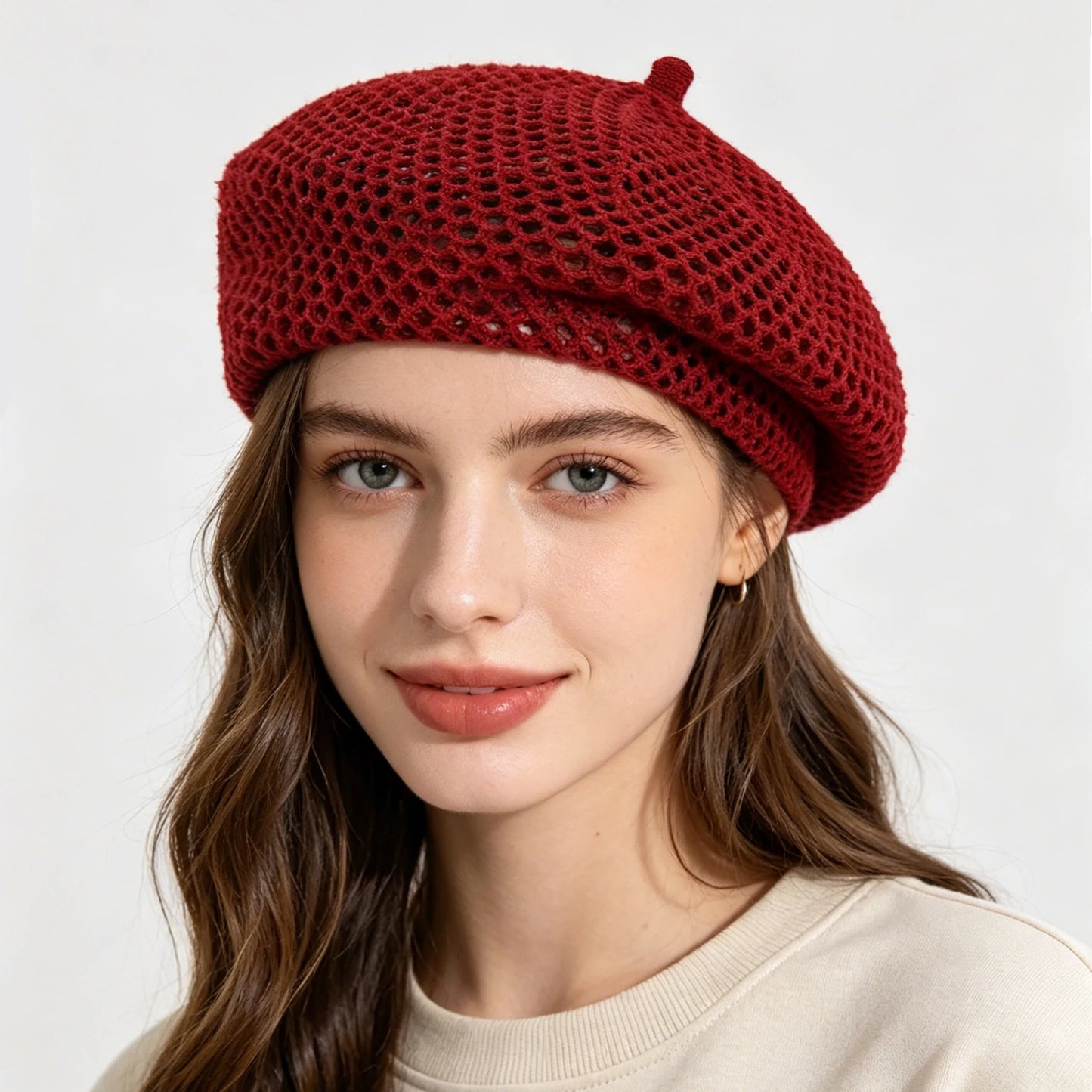 Elastic-French-Beret-Korean-Style-Sun-Breathable-Female-Girls
