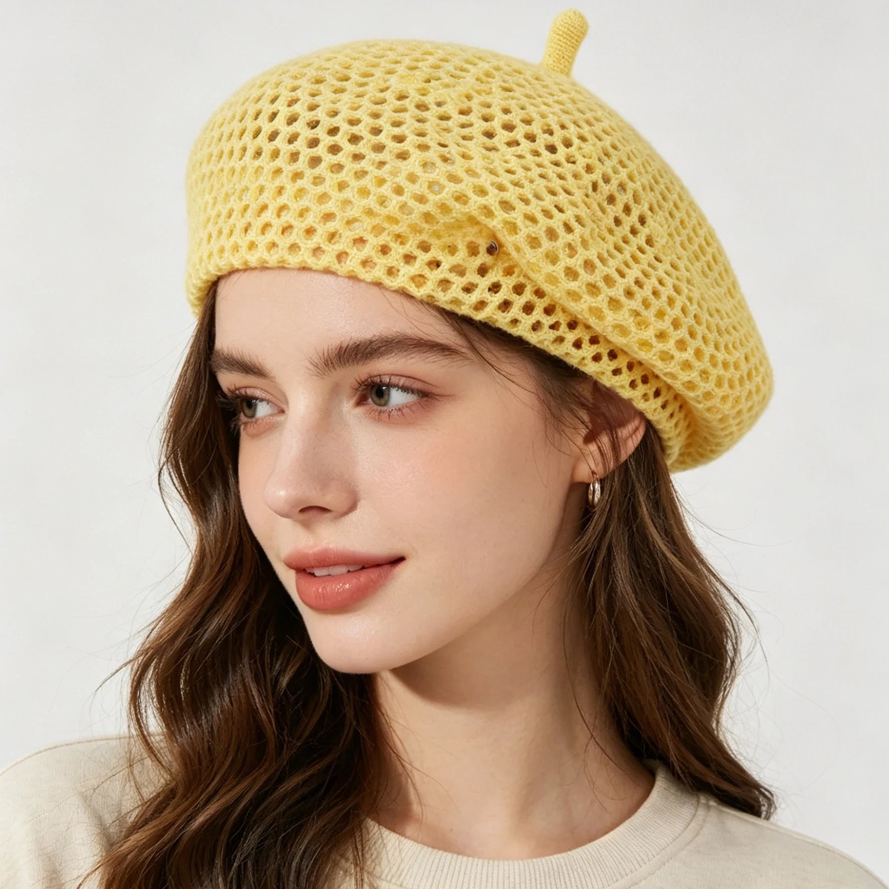 Elastic-French-Beret-Korean-Style-Sun-Breathable-Female-Girls