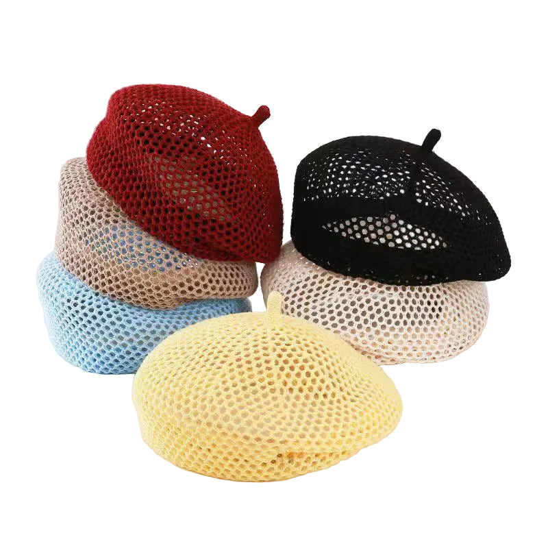Elastic-French-Beret-Korean-Style-Sun-Breathable-Female-Girls
