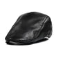 Fiore Genuine Leather Flat Cap