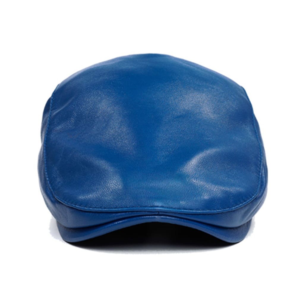 Fiore Genuine Leather Flat Cap