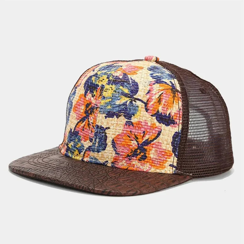 Artistic-Veggie-Plants-Dark-Retro-Vintage-Men-Women-Mesh-Baseball-Hat