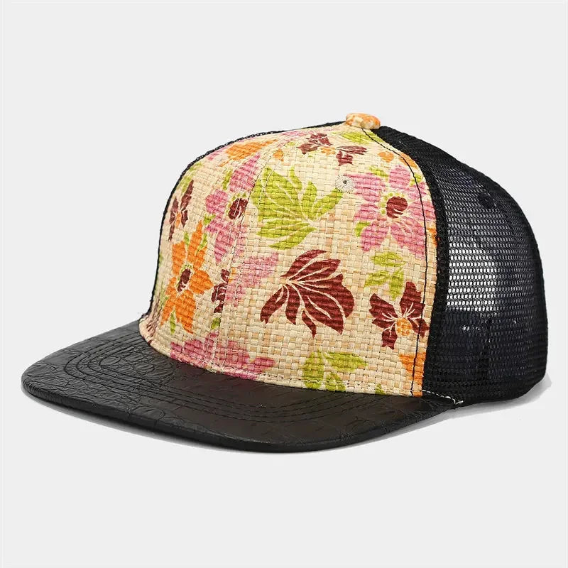 Artistic-Veggie-Plants-Dark-Retro-Vintage-Men-Women-Mesh-Baseball-Hat