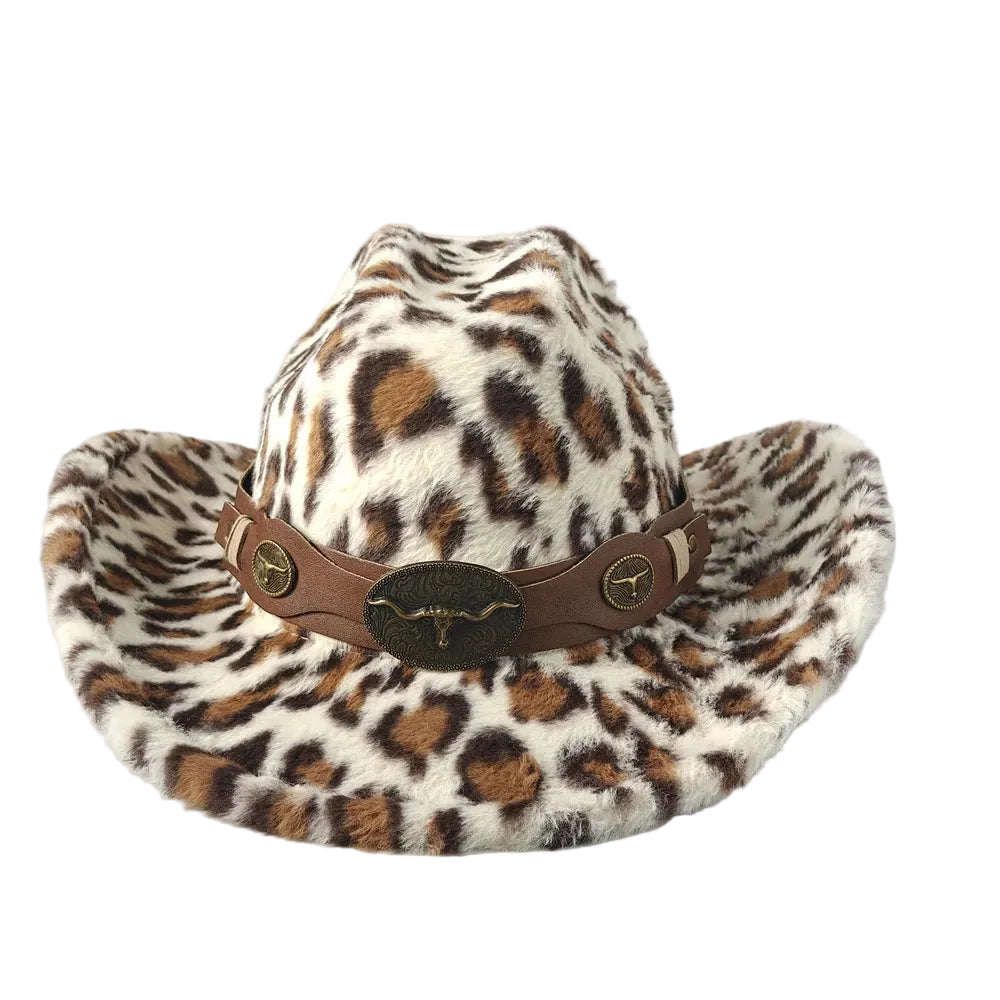 western-ranch-headwear-unisex-animal-pattern-furry