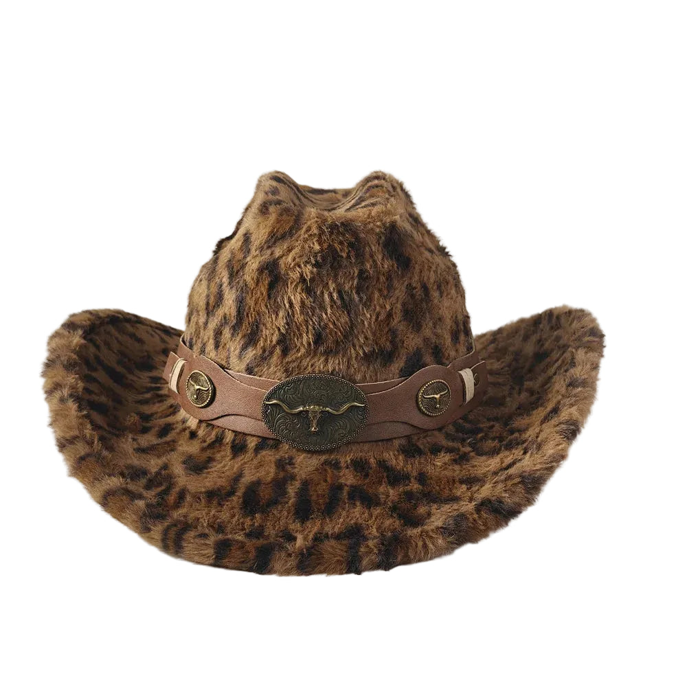 western-ranch-headwear-unisex-animal-pattern-furry