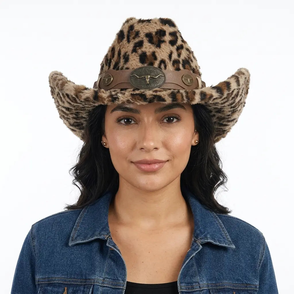 western-ranch-headwear-unisex-animal-pattern-furry