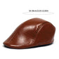 Frecher Leather Duckbill Flat Cap