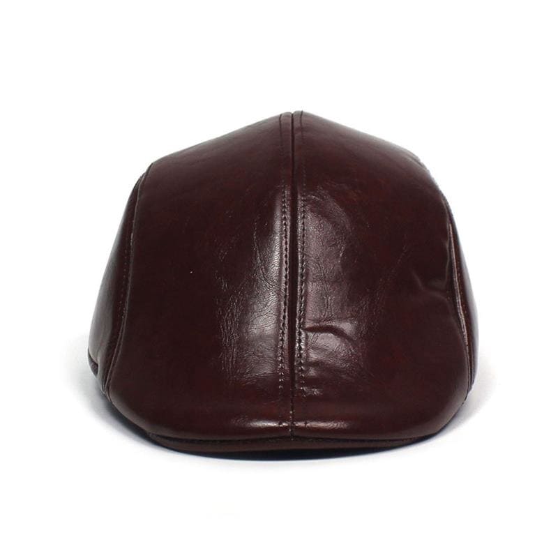 Frecher Leather Duckbill Flat Cap