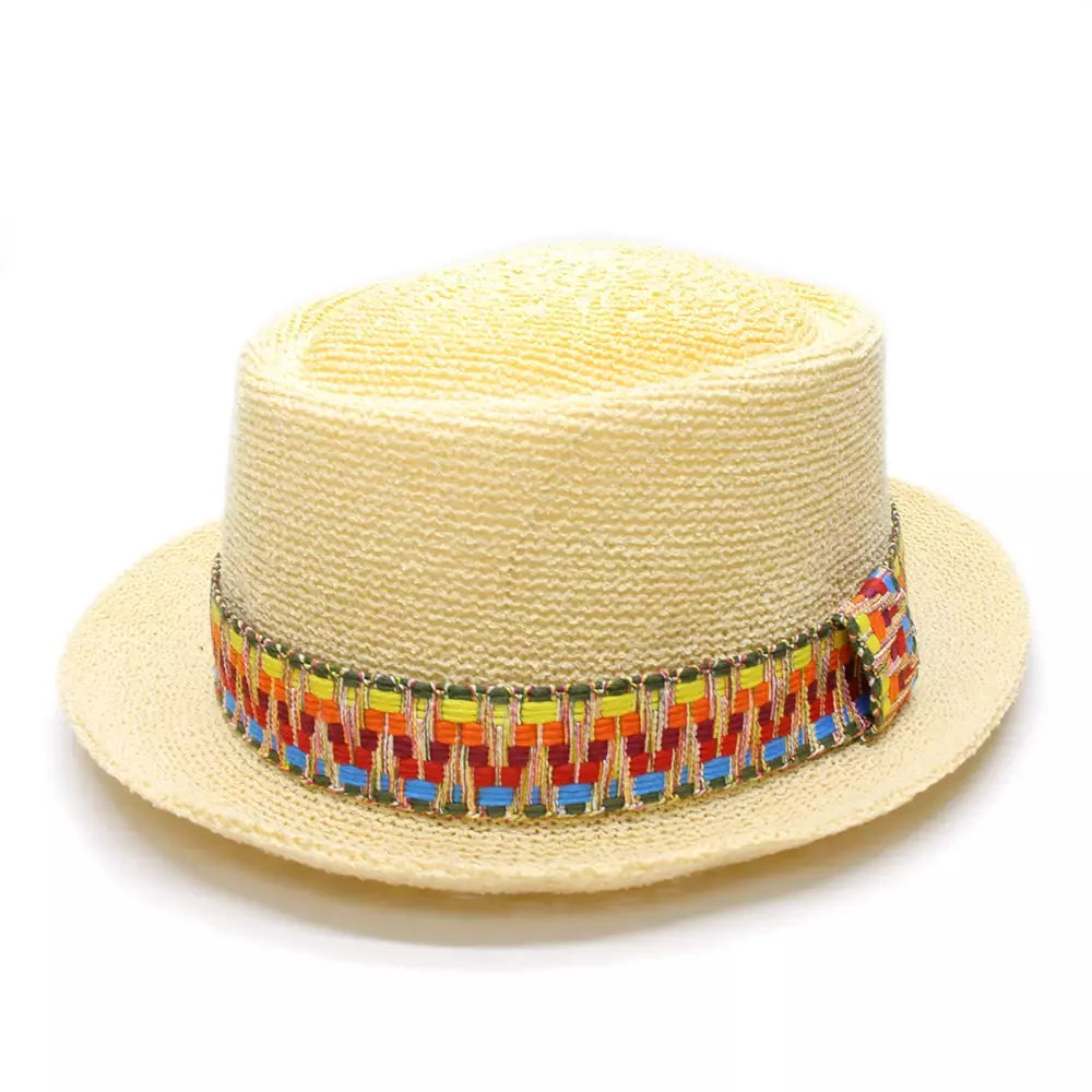 Fribourg Handmade Braided Porkpie Hat