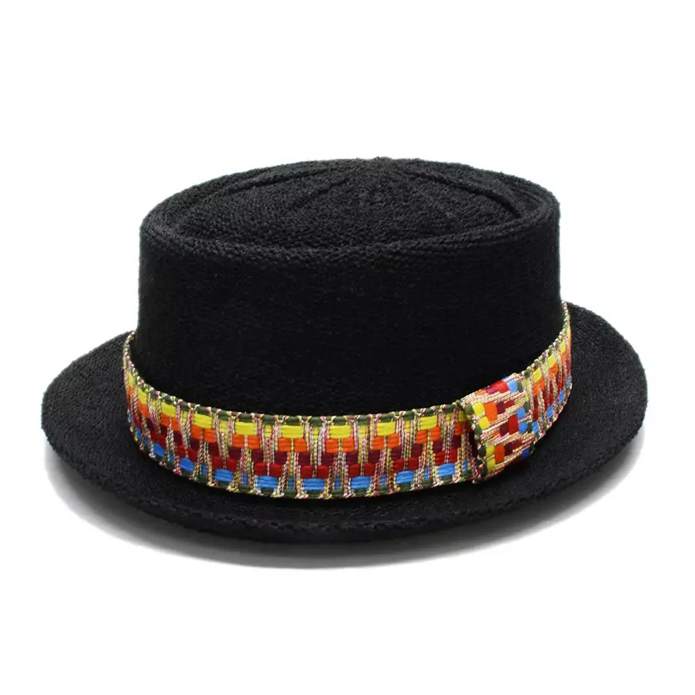 Fribourg Handmade Braided Porkpie Hat