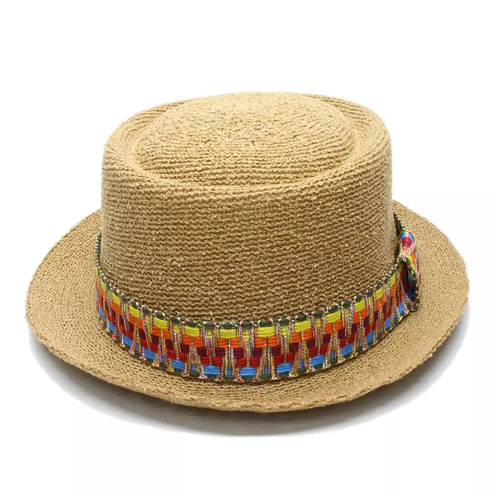 Fribourg Handmade Braided Porkpie Hat