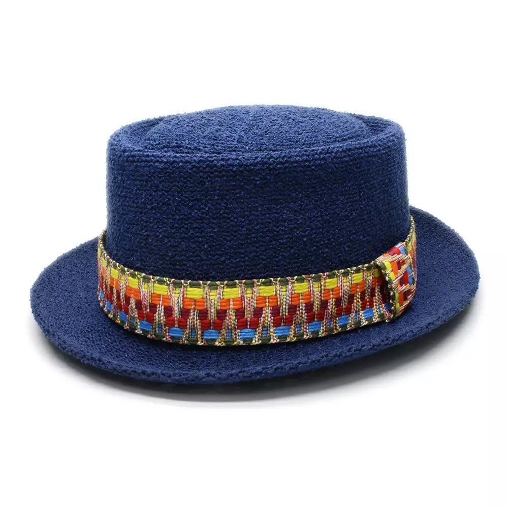 Fribourg Handmade Braided Porkpie Hat