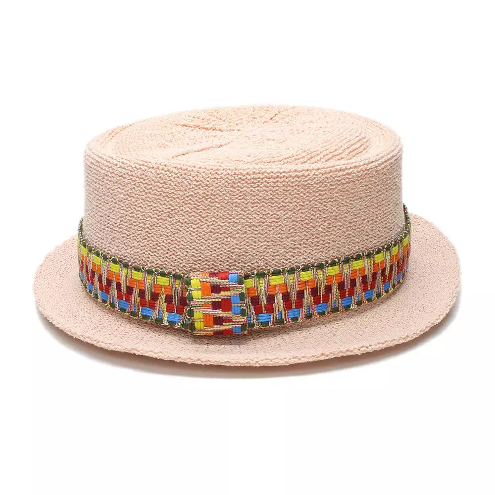 Fribourg Handmade Braided Porkpie Hat