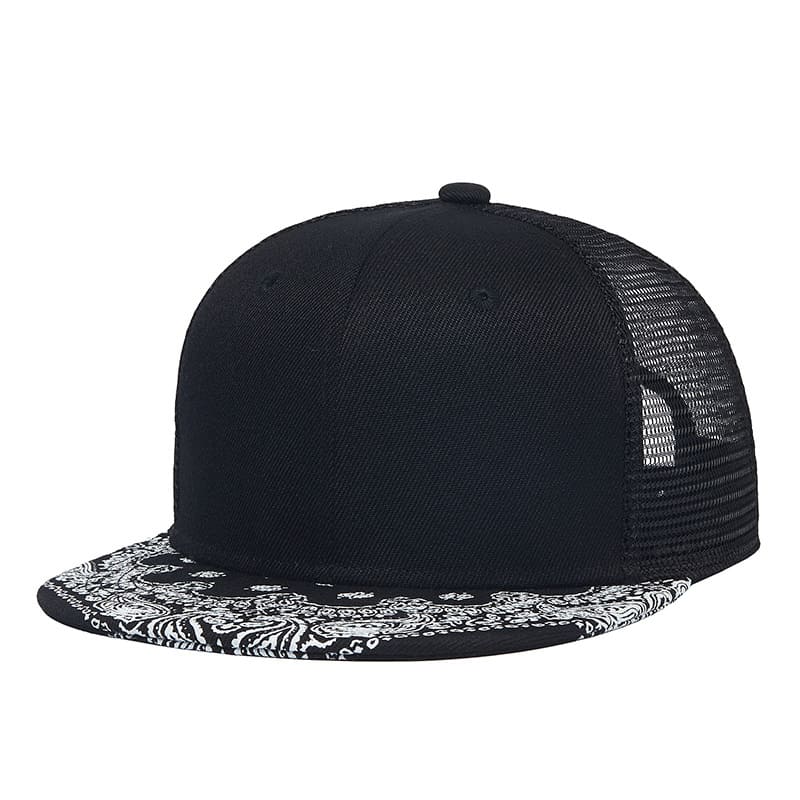 GLTR Black Mesh Snapback Cap