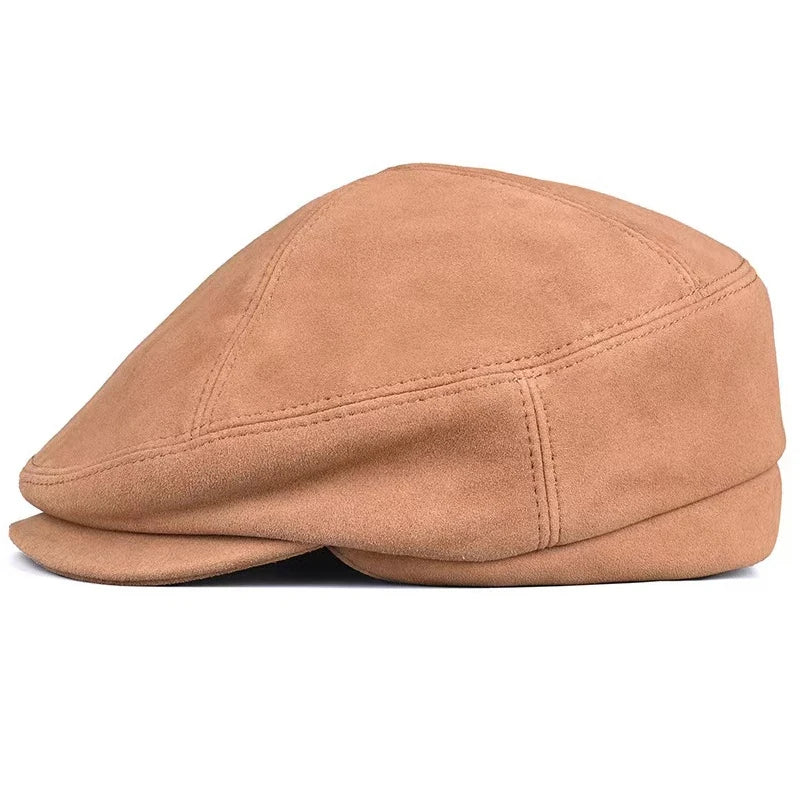 Winter-Men-Women-Breathable-Genuine-Gatsby-Cabbie-Paddy-Hat