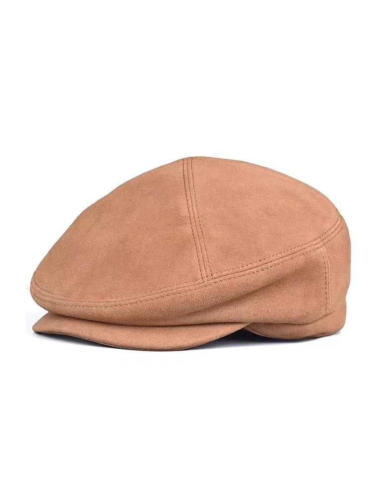 Winter-Men-Women-Breathable-Genuine-Gatsby-Cabbie-Paddy-Hat