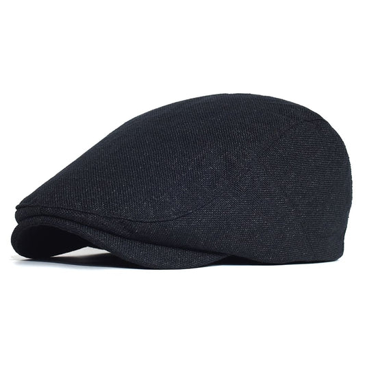 Ghelter Classic Plain Cotton Flat Cap