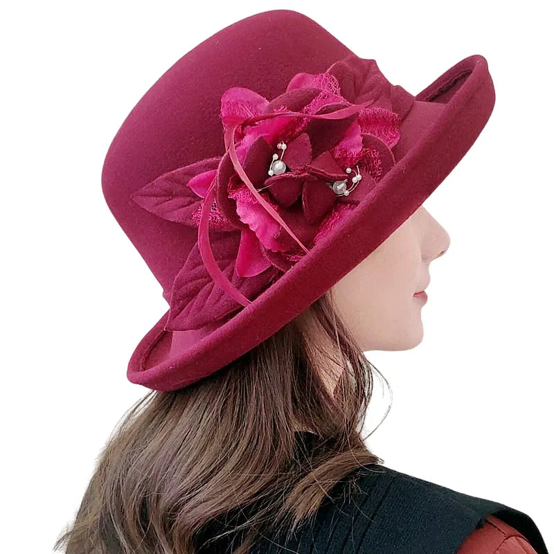 wedding-derby-hat-ladies-women-woolen