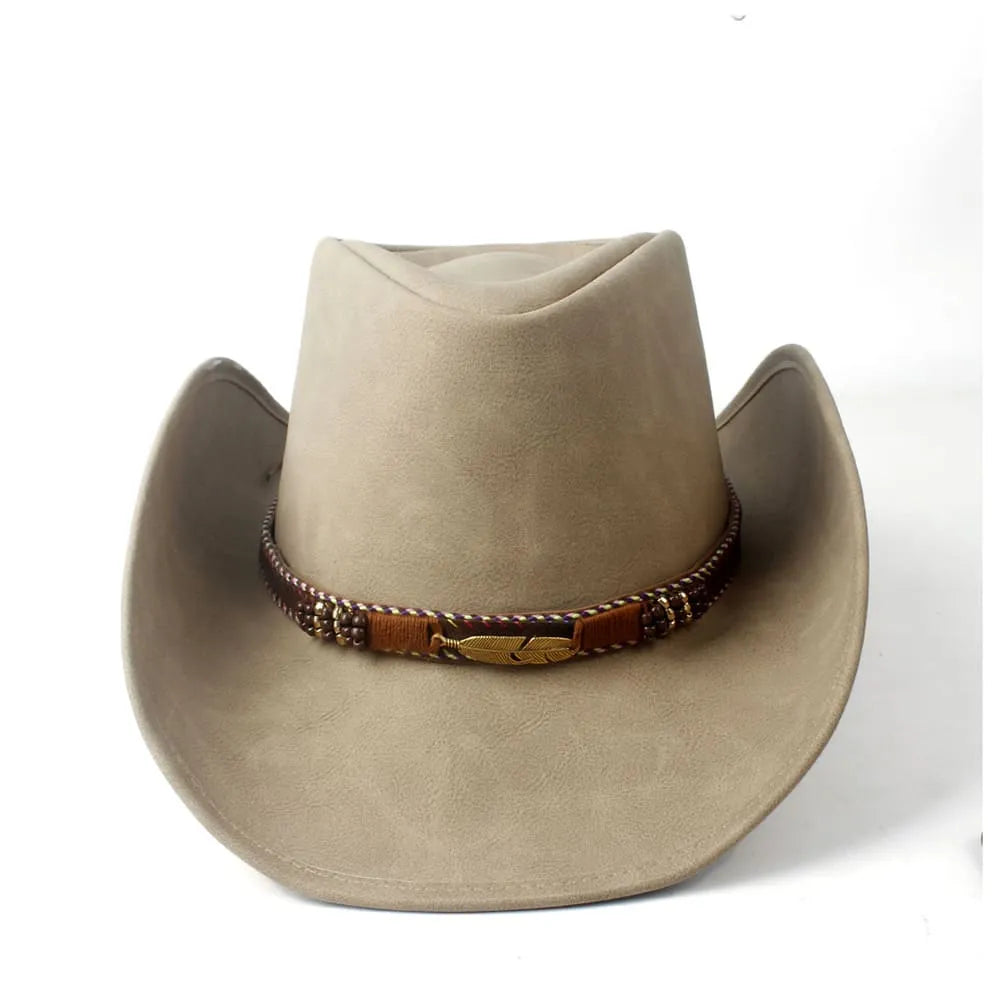 western-hat-pure-authentic-leather-beige