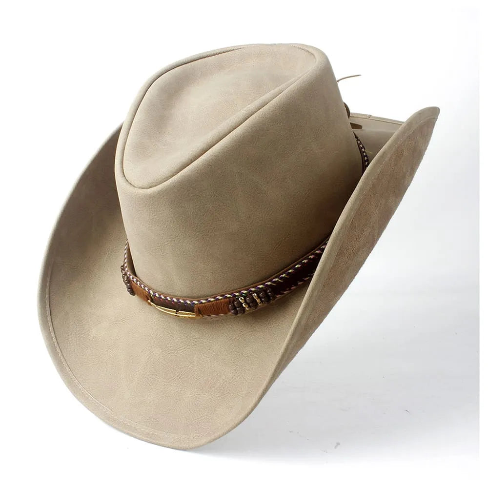 western-hat-pure-authentic-leather-beige