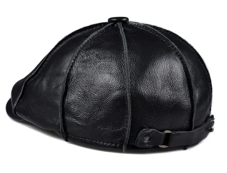 newsie-bakerboy-paperboy-cabbie-hat-pure-authentic-leather