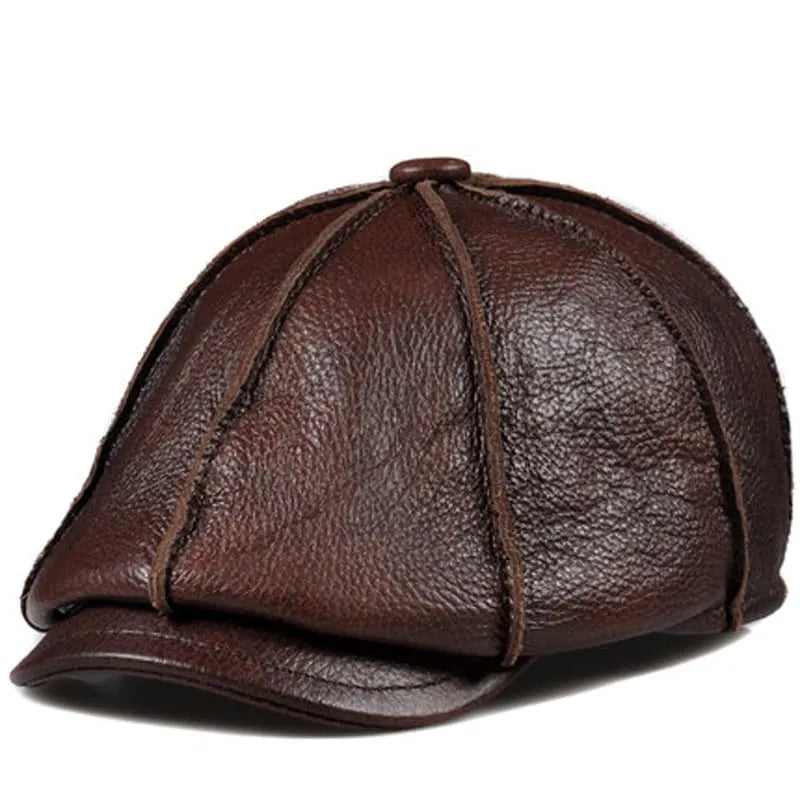 newsie-bakerboy-paperboy-cabbie-hat-pure-authentic-leather