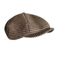 Harris Houndstooth Wool Newsboy Cap