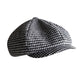 Harris Houndstooth Wool Newsboy Cap