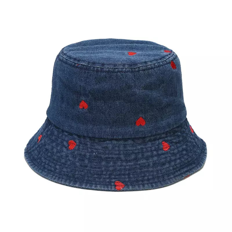 fisherman-hat-retro-vintage-classic-denim-red