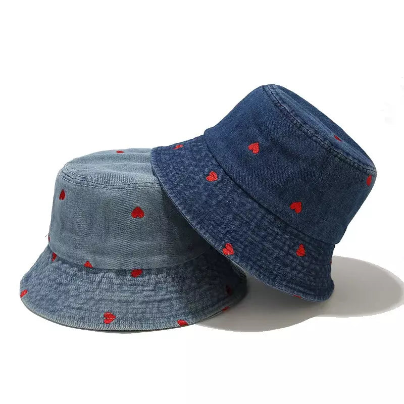 fisherman-hat-retro-vintage-classic-denim-red