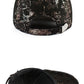 Abstract Print Genuine Leather Baseball Cap