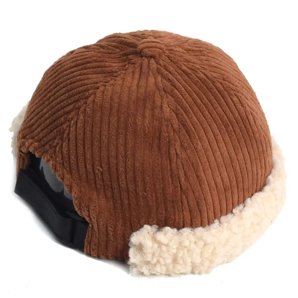 Warm-Furry-Winter-Street-Men-Women-Striped-Vintage-Retro-Brimless-Hat