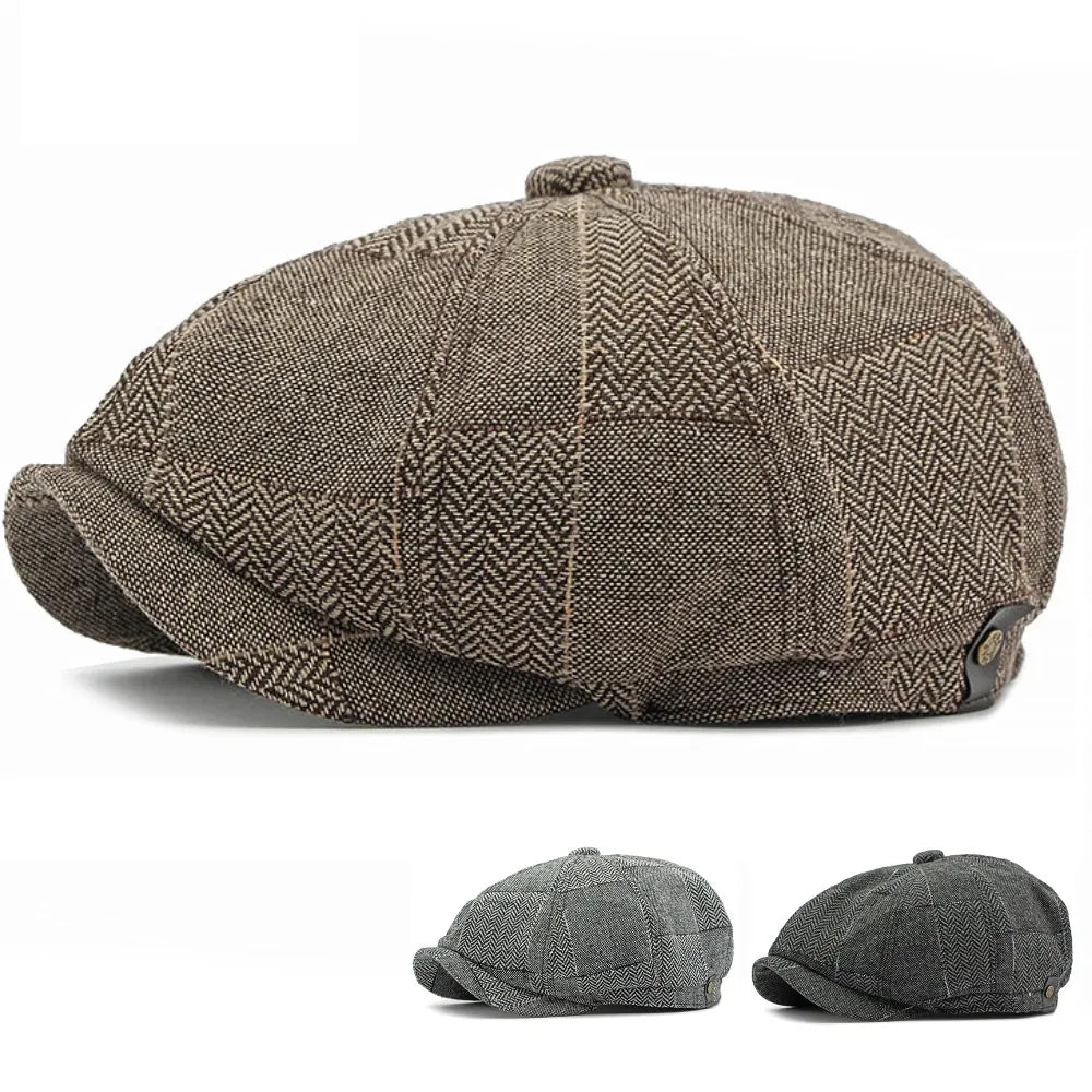 newsie-bakerboy-paperboy-cabbie-hat-vintage